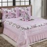 Kit Cobre Leito Amazonas Casal Super King 04 Peças - Rosa - 1