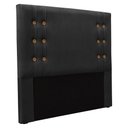 Ver imagem 3 de Kit Cabeceira e Calçadeira Recamier Queen 1,60m Gênova Veludo Preto - Pallazio