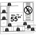Ver imagem 5 de Painel Suspenso para Tv 55 Polegadas com 2 Portas Sidnei Fendi/naturale