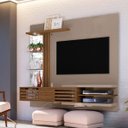 Ver imagem 6 de Painel Suspenso para Tv 55 Polegadas com 2 Portas Sidnei Fendi/naturale