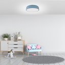 Ver imagem 2 de LUMINÁRIA PLAFON MOON MED 40CM 3 LAMP E27 AZUL NEW - 1106 MED ANW