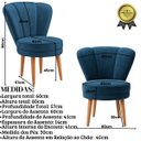 Ver imagem 2 de Kit 3 Cadeiras para Mesa de Jantar Estrutura em Madeira Maciça Tecido Veludo Premium Pés Palito