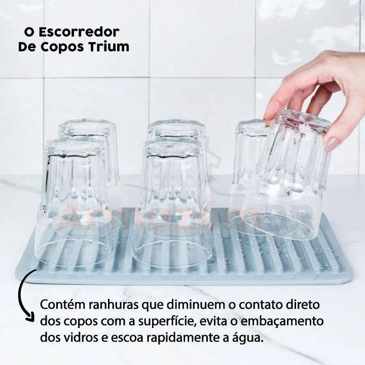 Kit Dispenser Porta Detergente Escorredor Rodo Pia - Preto - 3