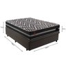 Cama Box Baú com Colchão Casal Molas Ensacadas Chicago Firme Fortezza 138x188 Fortezza Colchões - 4