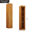 Ver imagem 5 de Dormitório Modulado Casal Orion 100% MDF Cinamomo - Leifer