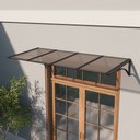 Ver imagem 5 de Toldo Fixo Policarbonato Alveolar Bronze - 2,50m X 1,00m - Estrutura Branca