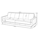 Ver imagem 5 de Sofá 3 Lugares para Sala Living Industrial 270cm Ávila L06 Couro Preto - Lyam Decor