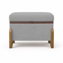 Ver imagem 4 de Puff Recamier Baú Versallies 50 Cm para Sala Quarto Bouclé