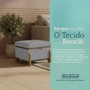 Ver imagem 6 de Puff Recamier Baú Versallies 50 Cm para Sala Quarto Bouclé