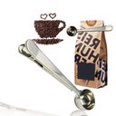 Ver imagem 1 de Colher de Café em Aço Inoxidável com Saco Walfos, Presilha de Vedação Colher Medidora de Chá