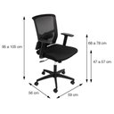 Ver imagem 4 de Cadeira Ergonômica para Escritório Diretor Relax Preta 3329
