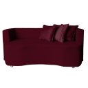 Ver imagem 2 de Divã Recamier Luxo Decorativo Primor 155 Bordo