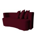 Ver imagem 4 de Divã Recamier Luxo Decorativo Primor 155 Bordo