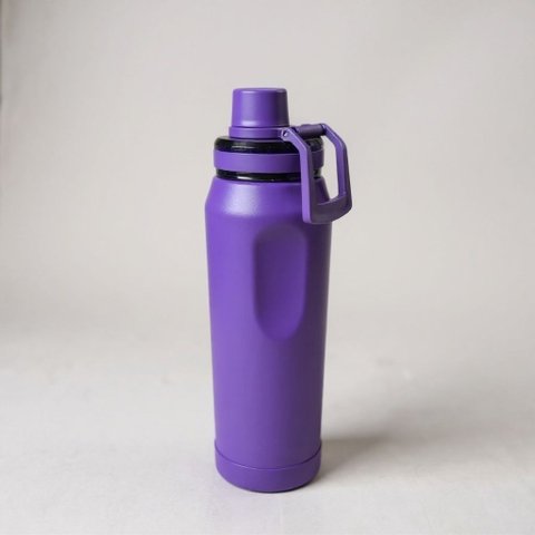 Garrafa Térmica Tr-122 650ml da Virginia Inox Hydra com Capa Protetora Academia Fitness Vyta:Roxo