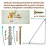 Suporte Mão Francesa 30cm para Prateleira 12un+Kit Parafusos - 3