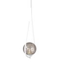 Ver imagem 5 de Kit 2 Pendentes Lustre On Drop Branco Globo de Vidro Fumê