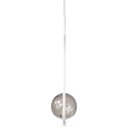 Ver imagem 4 de Kit 2 Pendentes Lustre On Drop Branco Globo de Vidro Fumê