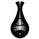 Ver imagem 2 de Abajur Grande de Chão GOTAS DE ORVALHO MDF Luminária -:Preto/90x40cm