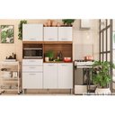 Ver imagem 2 de Cozinha Compacta Harmonia C/ 6 Portas e 2 Gavetas Avena/grafito - Demóbile