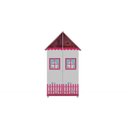 Ver imagem 2 de Casinha 2p Roupeiro C/pés Cor:pink Ploc e Branco