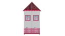 Ver imagem 2 de Casinha 2p Roupeiro C/pés Cor:pink Ploc e Branco
