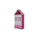 Ver imagem 3 de Casinha 2p Roupeiro C/pés Cor:pink Ploc e Branco
