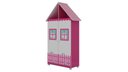 Ver imagem 3 de Casinha 2p Roupeiro C/pés Cor:pink Ploc e Branco