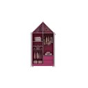 Ver imagem 5 de Casinha 2p Roupeiro C/pés Cor:pink Ploc e Branco