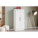 Ver imagem 1 de Armário Multiuso Lavanderia Zafira C- 2 Portas Branco - Henn