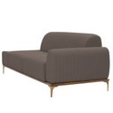 Ver imagem 4 de Sofá Molino 3 Lugares 210cm C/mesa Auxiliar Direito Pés Ouro.f Bouclé Marrom - Nexta Casa