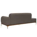 Ver imagem 5 de Sofá Molino 3 Lugares 210cm C/mesa Auxiliar Direito Pés Ouro.f Bouclé Marrom - Nexta Casa