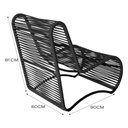 Ver imagem 5 de Cadeira Poltrona e Puff Porto para Área Externa em Alumínio e Corda Náutica