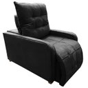 Ver imagem 2 de Poltrona Retratil e Reclinavel Com Rodape Regulavel Azera Preto