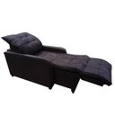 Ver imagem 3 de Poltrona Retratil e Reclinavel Com Rodape Regulavel Azera Preto