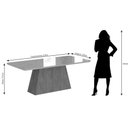 Ver imagem 4 de Mesa Retangular 2,10m com Vidro Temperado - Savana/off White