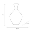 Ver imagem 2 de Vaso Decorativo Grande de Cerâmica para Sala Encanto Preto Clássico