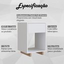Ver imagem 3 de Mesa de Cabeceira 1 Gaveta e 1 Nicho B88 Branco Montana Novam