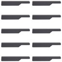 Ver imagem 1 de Conjunto 10 Puxadores para Móveis 18cm Esquerdos Cinza Aço C