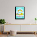 Ver imagem 2 de Quadro Todo Dia é Um Novo Começo 33x24cm - com vidro:Madeira preta