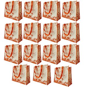 Bolsa Ecobag Kit 15 Uni Sacola De Ombro Retornavel Mercado Compras Feira Dobravel Portatil AB.MIDIA