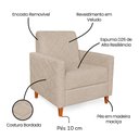 Ver imagem 4 de Poltrona Decorativa Paris 78 Cm Boucle 3300 Ezz