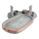 Ver imagem 4 de Churrasqueira Oval de Pedra Sabão Média 32 Cm