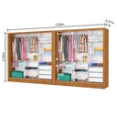 Ver imagem 5 de Closet Casal Duplo Dubai 06 Portas 06 Gavetas com Espelho Plus Carioca Móveis