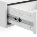 Ver imagem 4 de Mesa de Cabeceira Suspensa 30cm com Gaveta Push sem Puxador MDF 15mm Branco Mesa de Cabeceira Já Mon