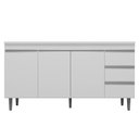 Ver imagem 1 de Balcão de Cozinha Andréia com Tampo 160 cm Branco – AJL