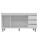 Ver imagem 3 de Balcão de Cozinha Andréia com Tampo 160 cm Branco – AJL