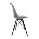 Ver imagem 3 de Conjunto Com 2 Cadeiras Saarinen Tower Cinza Empório Tiffany Base Preta