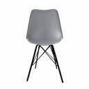 Ver imagem 4 de Conjunto Com 2 Cadeiras Saarinen Tower Cinza Empório Tiffany Base Preta