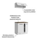 Ver imagem 6 de Kit com Balcão e Armário Aéreo Multiuso 80cm Agata Madesa