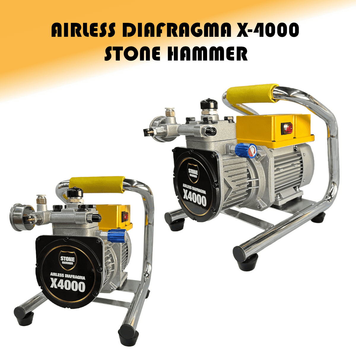 Airless Diafragma X4000 Stone Hammer - 4